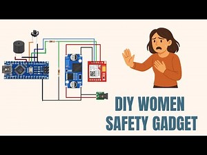 DIY Smart Women Safety Gadget using Arduino Nano | Award Winning Arduino Project
