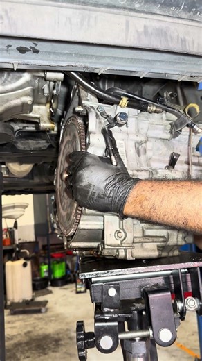 Dropping Automatic Transmission | Honda Jazz Rear Main Seal Repair 🔧⚙️ #automobile #mechanic #asmr