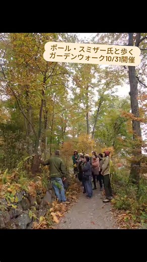 萌木の村 インフォメーション庭tekuteku on Instagram: "10/31にナチュラルガーデンズMOEGIで 「ポール・スミザー氏と歩くガーデンウォーク」を開催しました。 秋色に色づいたガーデンで、 ポールさんに植物の解説や、樹木の剪定方法についてお話していただきました。 今回は特別にガーデンルームスさんオススメの球根販売もあり、原種系の可愛い球根たちが並びました。 ガーデンはこれから春を迎える準備にはいります。 植物たちが春に元気に芽吹くのが楽しみですね！ #萌木の村 #ナチュラルガーデンズmoegi #八ヶ岳 #清里 #北杜市 #インフォメーション庭tekuteku #naturalgardensmoegi #moeginomura #yatsugatake #kiyosato#ポール・スミザー #ハットウォールデン"