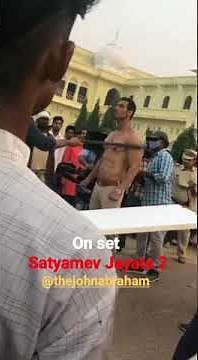 John Abraham shooting scenes in Lucknow , satyamev jayate 2 movie
