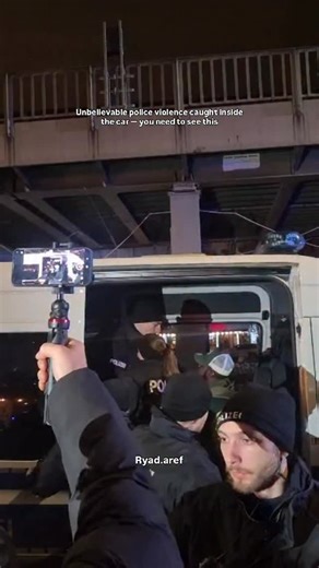 Ryad Aref on Instagram: "After a pro-Gaza supporter was detained, a Berlin officer violently assaulted him inside the police car… an unbelievable scene — watch for yourself"