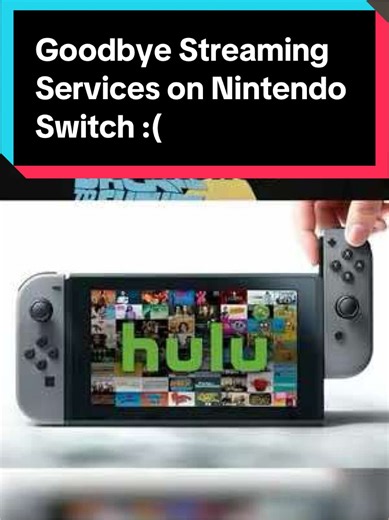 Say goodbye to streaming services on the Nintendo Switch #nintendo #switch #hulu #netflix #streaming
