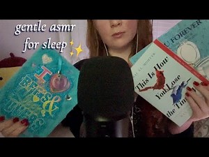 ASMR gentle book tapping and scratching w/ various textures (no talking)