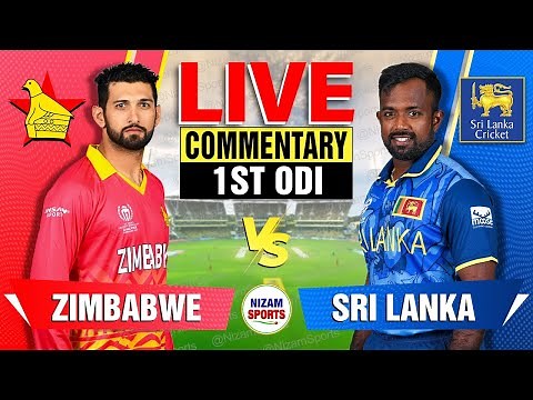 🔴Live: Zimbabwe vs Sri Lanka | 1st ODI - Live Cricket Score & Commentary