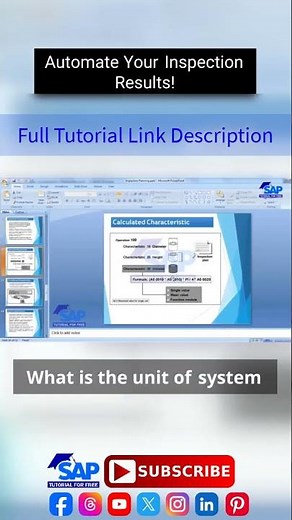 Automate Your Inspection Result | SAP QM Planning and Execution | SAP QM Inspection Plan | #tutorial