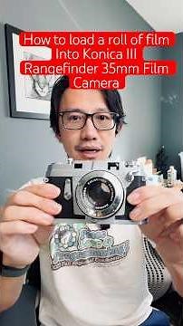 Loading first roll of film into my Konica III 35mm Rangefinder Film Camera from 1950s! #filmcamera