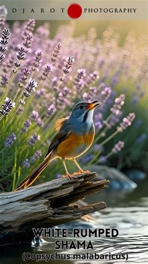 White rumped Shama (Copsychus malabaricus)#Shorts#BirdEducation#WildlifePhotography