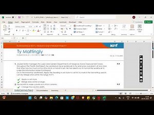 Illustrated Excel 2019 | Module 2: End of Module Project 1 Hargrove Home Improvement