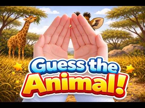 Can You Guess? 🦒 Peek-A-Boo Animal Game!