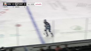 Ivan Ivan kicks off the scoring, taking a rebound right off the goalie's chest! 1-0! | Colorado Eagles