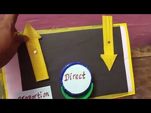 direct and inverse proportion.working model ‪@s.kteachingaidsandideas‬