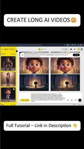 Create Long AI Animated Videos Automatically (Free Workflow) #AIVideo #whiskai #aishorts