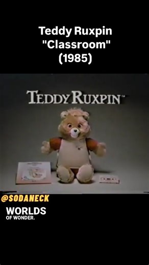 Sodaneck | In the 1985 “Classroom” commercial, Teddy Ruxpin—a groundbreaking animatronic storytelling bear—captivated a group of curious kids during... | Instagram