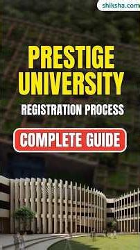 Prestige University MBA Application Process 2026 | How to Apply? Important Docs Required