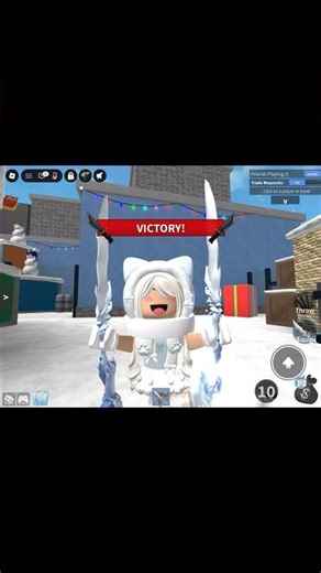 Mm2 murderer round with blizzard set!