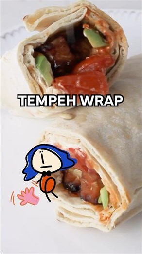 High-Protein Tempeh Wrap That's Actually Delicious #tempeh #wrap #recipe