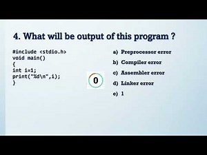 8 - C Programming MCQs based on error handling