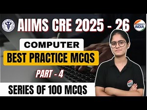 AIIMS CRE Computer MCQs | Series Of 100 Questions | Part - 4 #aiimspharmacist #rrbpharmacist