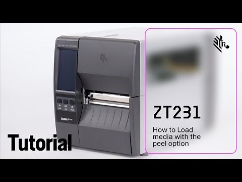 How to Load Media with the Peel Option on a ZT231 Printer | Zebra