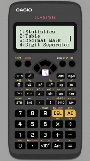 Make numbers easier to read using the Digit Separator | Casio fx-83GTX | fx-85GTX | #shorts