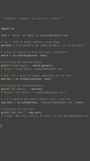 regex pattern matching #python #showcase