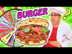RETO RULETA MISTERIOSA DE HAMBURGUESA | El Gallinero de Mike
