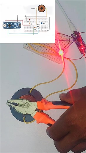 Arduino Nano metal detector