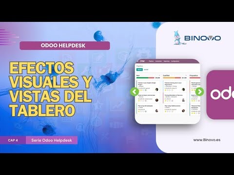 ODOO Helpdesk | Tutorial 4 📌 Efectos visuales y vistas del tablero