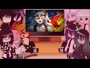 Hashira react to tanjiro + nezuko vs Daki | Compilation | Demon Slayer | Gacha Club | Read Des