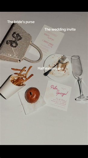 How to assemble the perfect chic messy wedding flat lay with Brogen Jessup #wedding #weddingtiktok