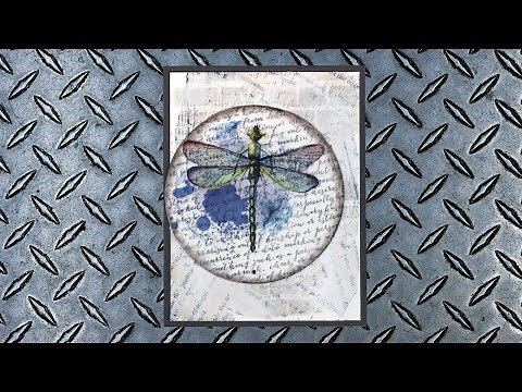 Using Rice Paper With Stamps for Mixed Media Cards