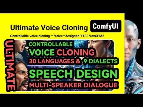 Voice Cloning | Voice design TTS｜VoxCPM2｜ComfyUI | Workflow Download