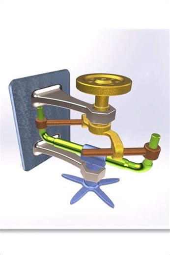 Universal Joint Mechanism | Flexible Power Transmission ⚙️ #shorts