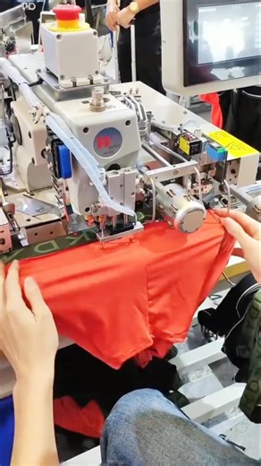 Auto Boxer Elastic Join #autosewing #autosewingmachine #elasticattach #boxer