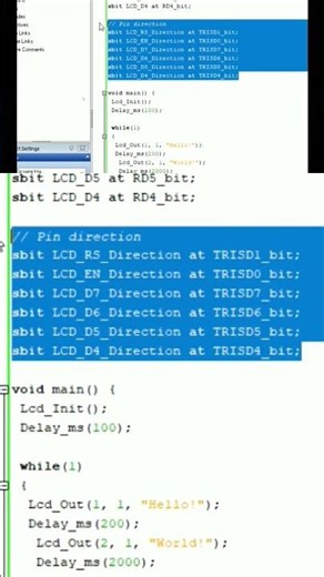 16x1 LCD interface PIC16F877A. #circuit #control #engineering #diy #tutorial #coding #lcd