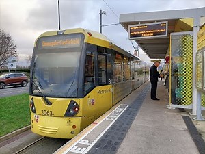 【4K Driver's view】Manchester Metrolink Deansgate-castle to The Trafford Centre