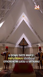 Papu Franju izložili u otvorenom lijesu u Vatikanu: Među rukama ima krunicu... #24sata | 24sata
