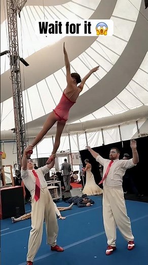 Acrobats ABSOLUTE Trust and Teamwork! 😱 #circus #acrobatics #shorts