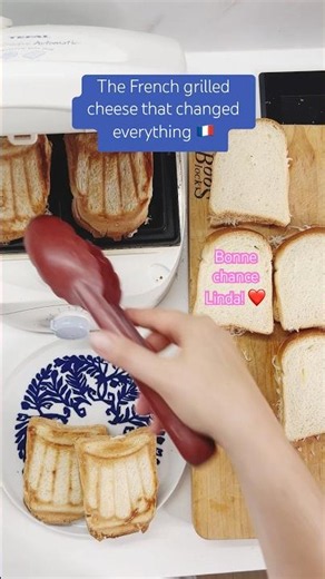Easy Croque Monsieur Recipe No Béchamel Panini Press #shorts #frenchcooking #everydaycooking
