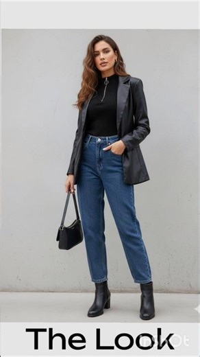 The perfect look Denim+Leather+Boots #fashion #outfitideas #leather #explore #shorts