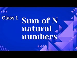 1.💡 Logic Building Class 1 | Sum of N Natural Numbers Program