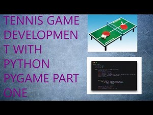 TENNIS GAME WITH PYTHON PYGAME PART ONE(1)