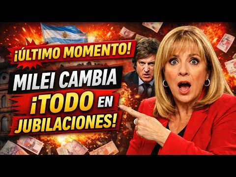 💥 ÚLTIMO MOMENTO: MILEI CAMBIA TODO en JUBILACIONES