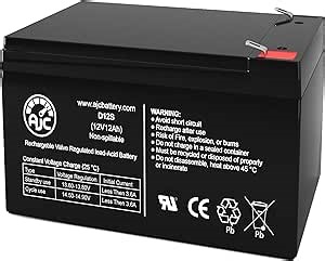 AJC Battery Compatible with Pride Mobility Pep Pal MM222 12V 12Ah Wheelchair Battery