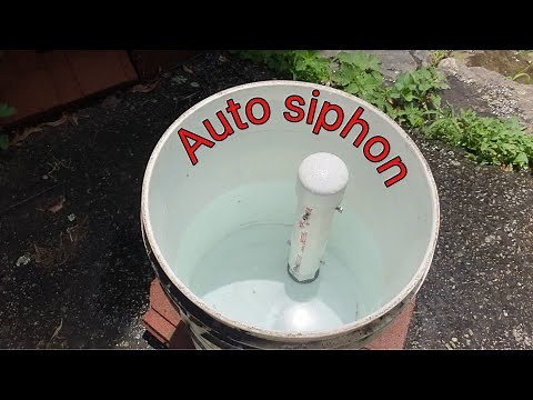 Making a bell siphon in a bucket