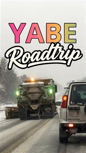 Snow in Maine wasn’t about to stop our road trip.