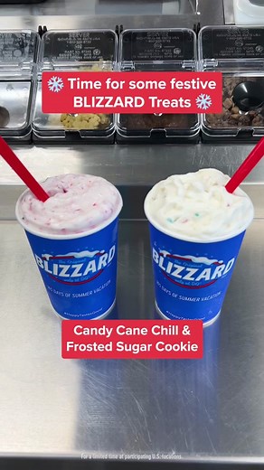 Dairy Queen's Festive Blizzard Treats: Candy Cane Chill & Frosted Sugar Cookie