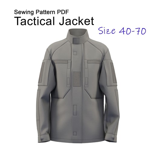 Tactical Jacket Sewing Pattern PDF, Military Utility Jacket, Sizes 40–70 (digital Download) - Etsy