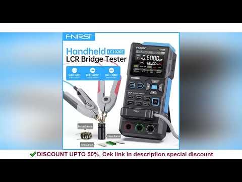 FNIRSI LC1020E High Precision Digital Bridge LCR ESR Tester Resistance Capacitance Inductance Electr