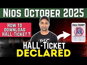 Nios practical Hall ticket released|| How to download Hall ticket|| Nios October 2025